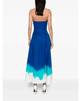 Gabriela Hearst Alessia strapless dip-dye maxi dress - Blue - サムネイル4