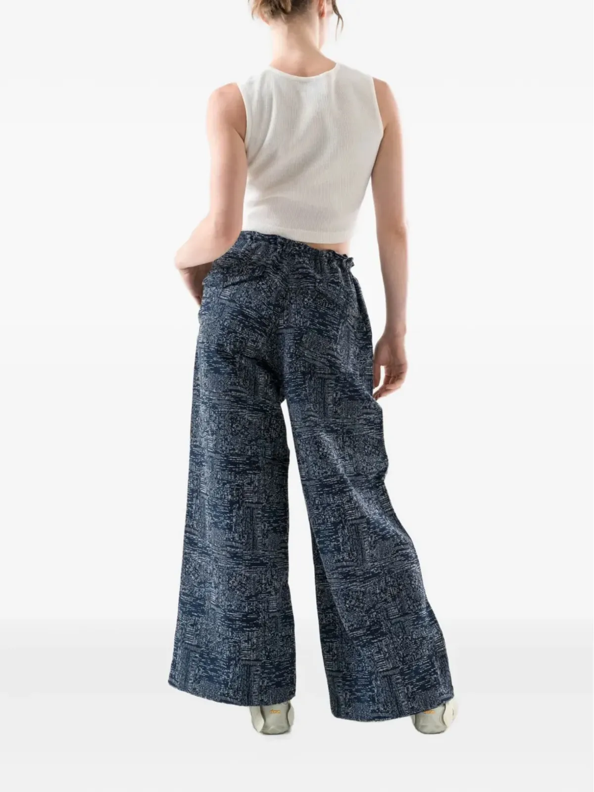 Maharishi コットンウール混紡 テクスチャードパンツ ブルー - 画像4