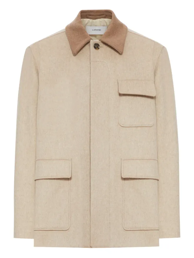 Lardini Lardini ウール・コントラストカラー襟 ジャケットの商品画像
