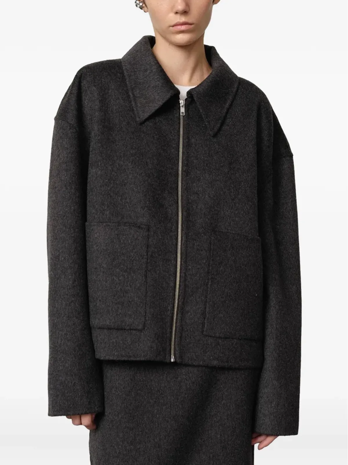 HERSKIND ジップフロント パッチポケット ジャケット - 画像2