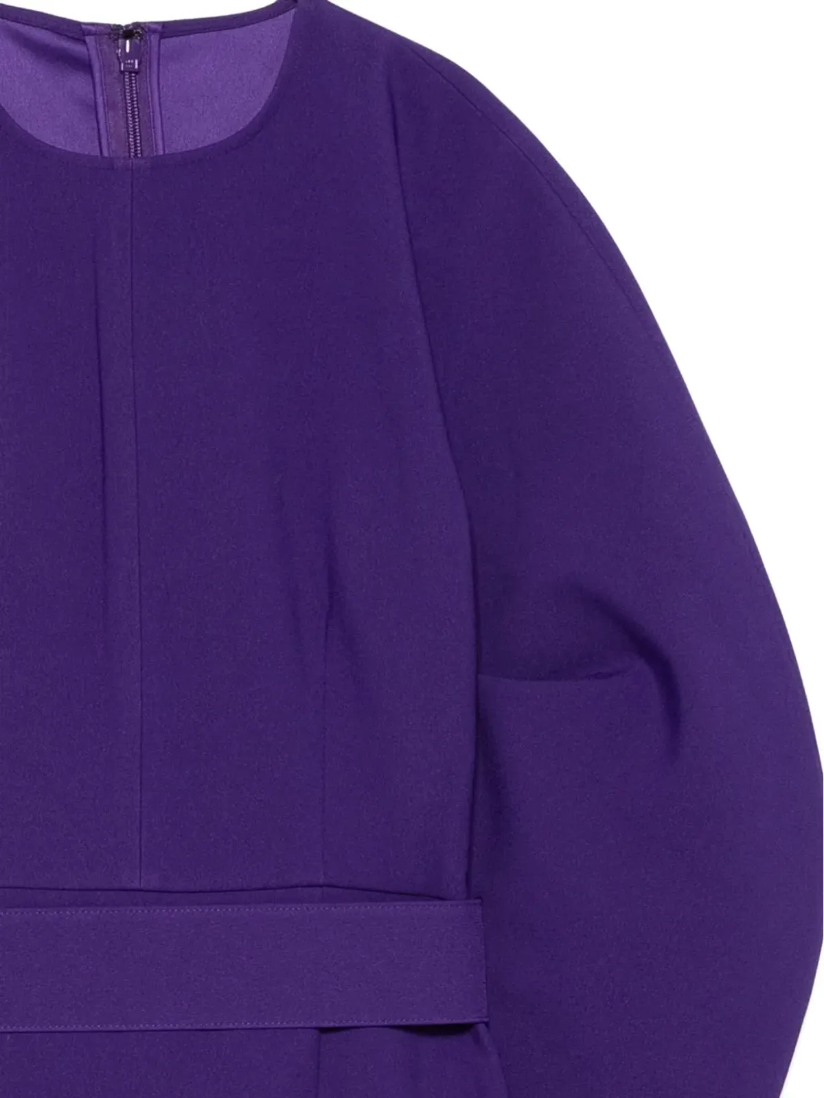 Solace London アレグラ パフスリーブ ベルト付き マキシドレス - パープル - 画像3