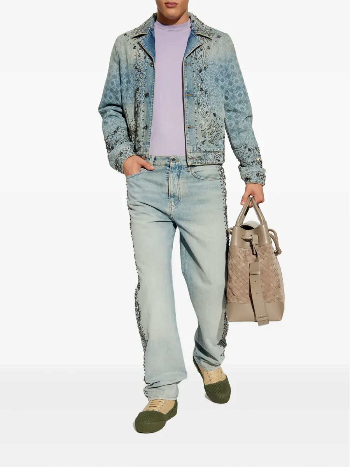 AMIRI エンベリッシュド ペイズリージャケット - 画像2