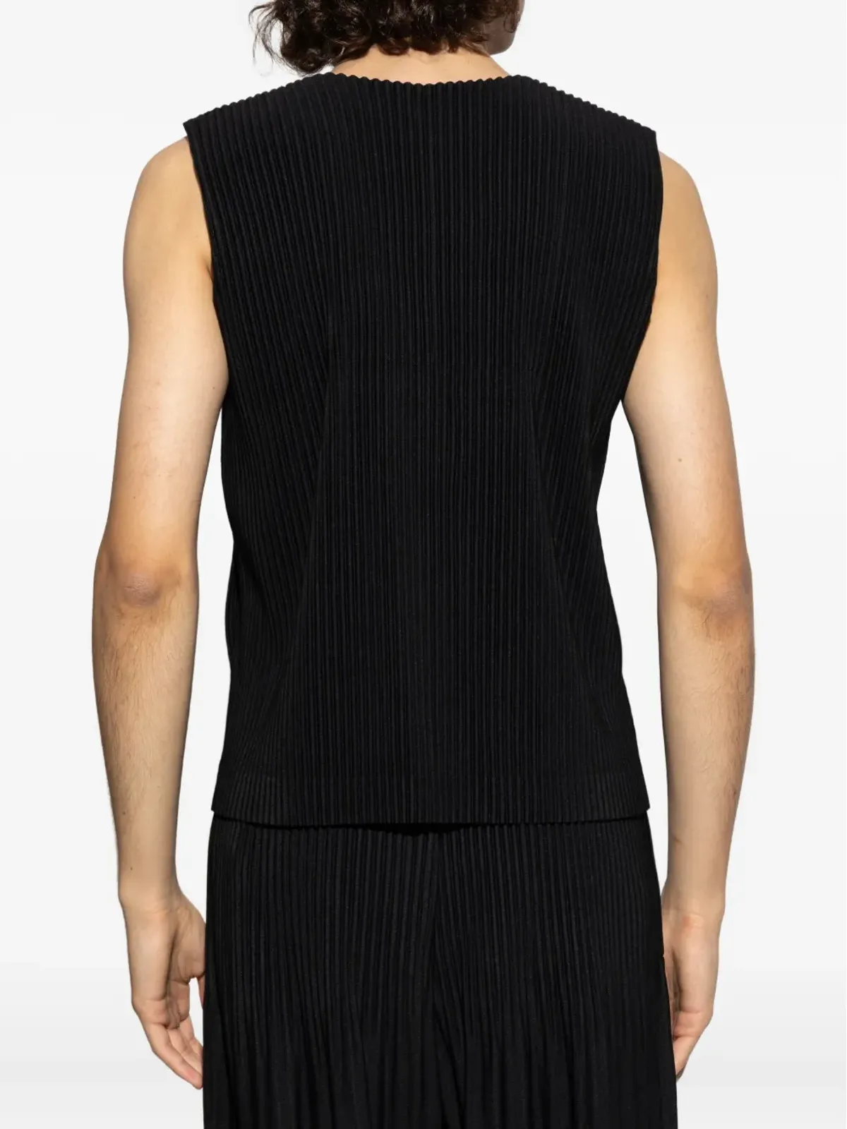 Homme Plissé Issey Miyake ウェストコート（プリーツ・ボタンダウン） - 画像4