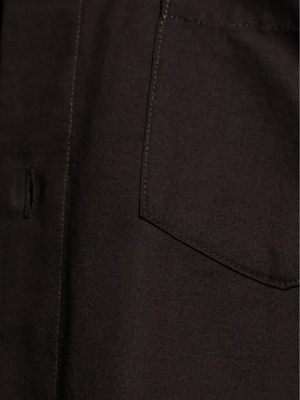 Homme Plissé Issey Miyake マンダリンカラー ポケットシャツ - 画像5