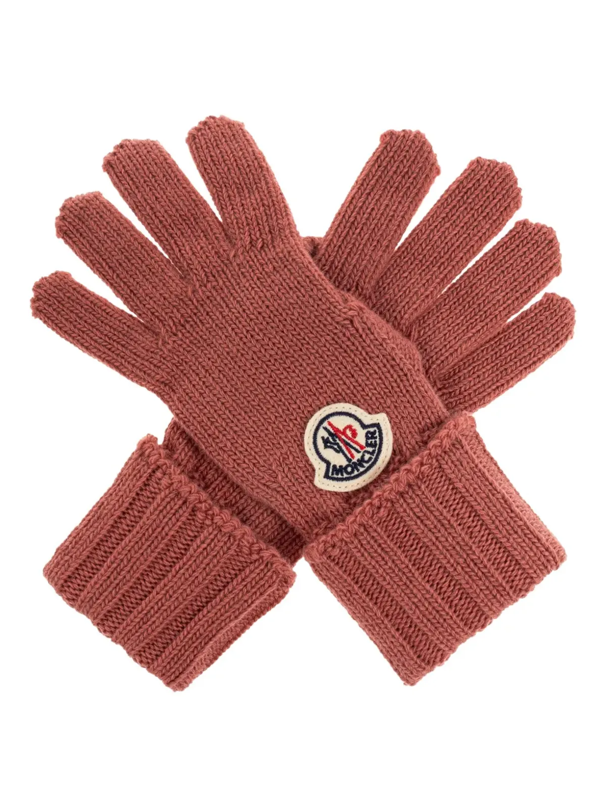 Moncler Enfant リブ編みウール手袋・スカーフセット - ピンク - 画像3