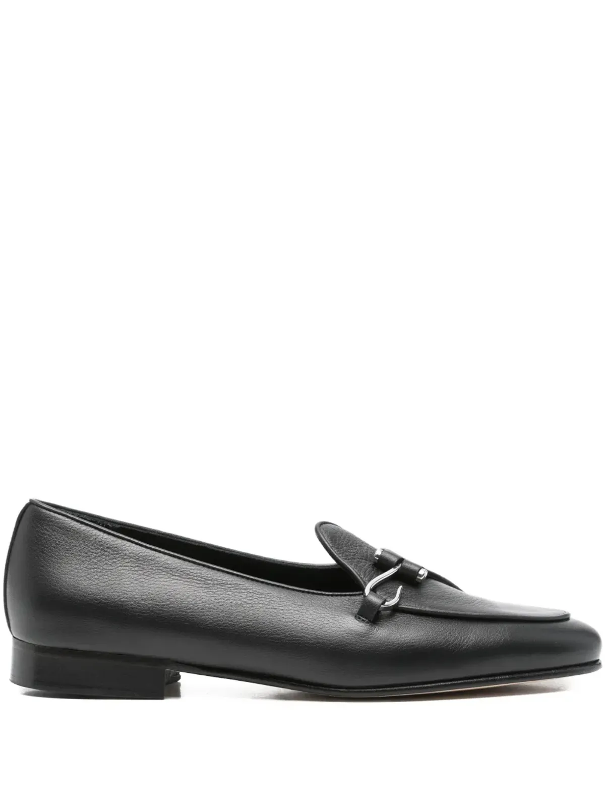 Edhen Milano バックルディテール レザー ローファー - ブラック - 画像1