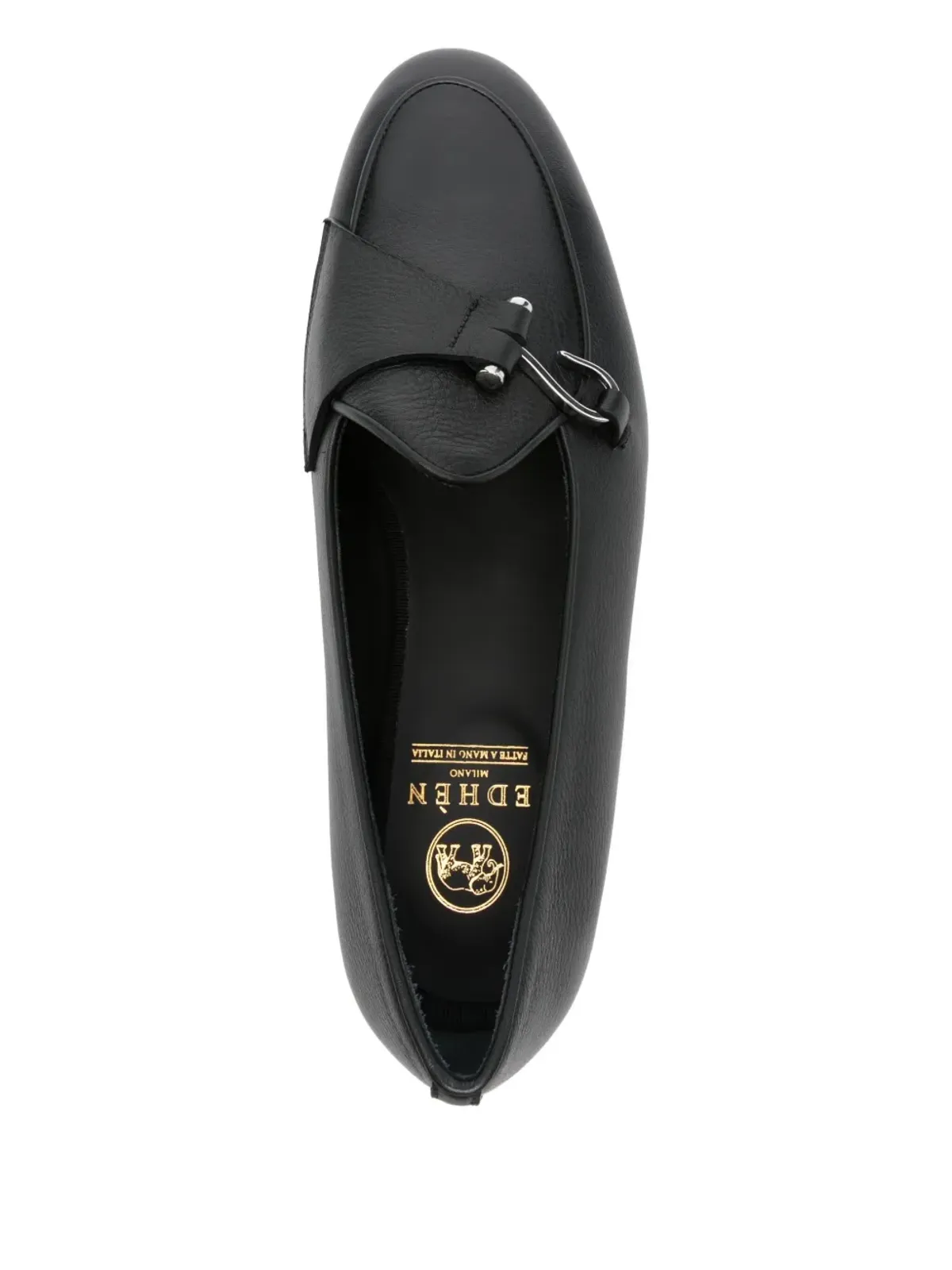 Edhen Milano バックルディテール レザー ローファー - ブラック - 画像4