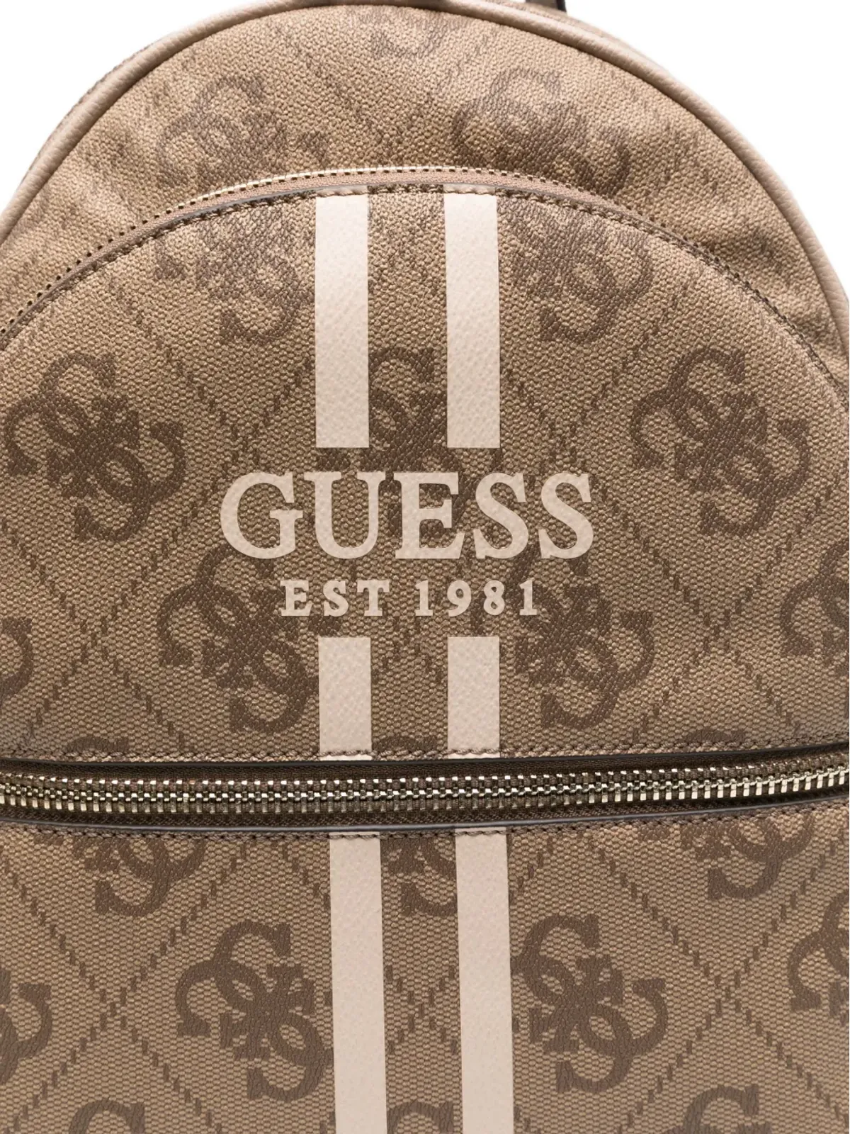 GUESS USA ロゴプリントストライプバックパック - 画像3