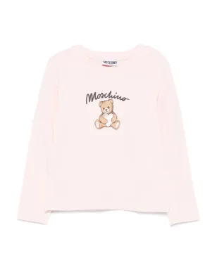 Moschino Kids 長袖Tシャツ ピンク - サムネイル1