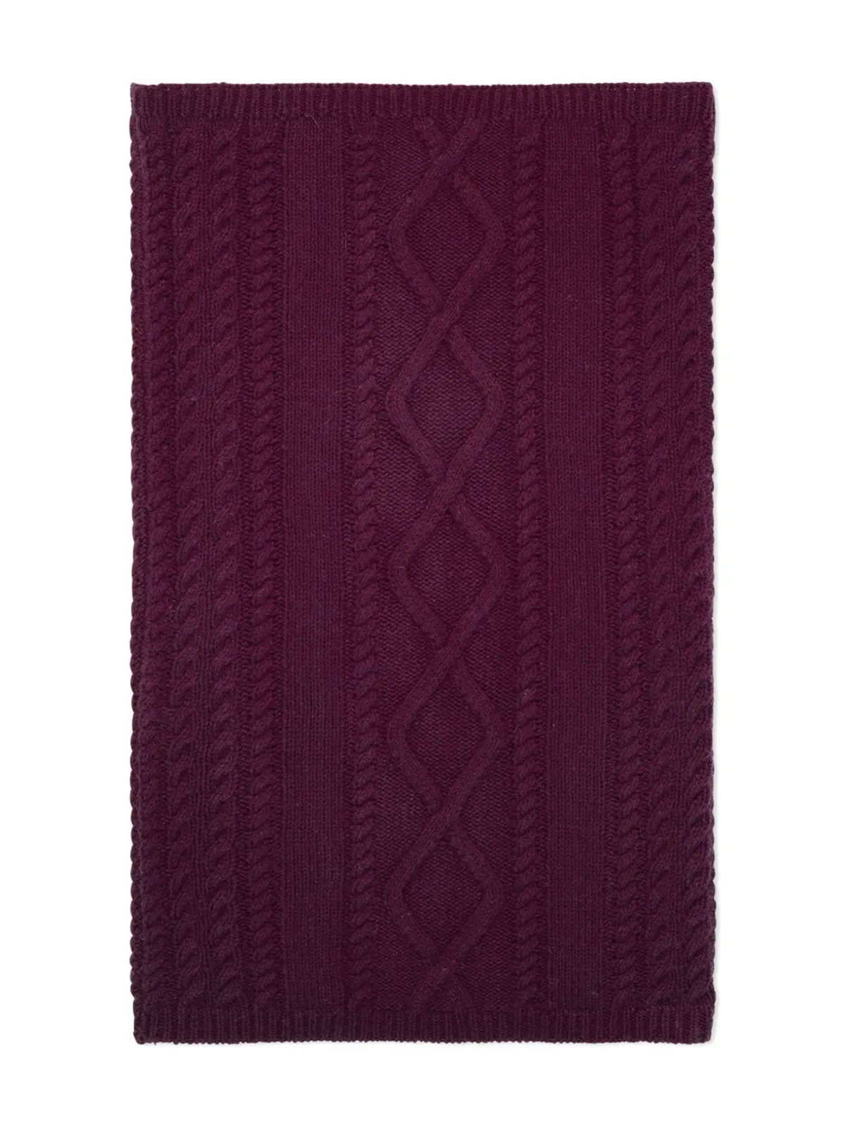 BOMPARD ケーブルニットリブ編みスヌード - 画像1