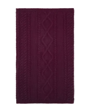 BOMPARD ケーブルニットリブ編みスヌード - サムネイル1