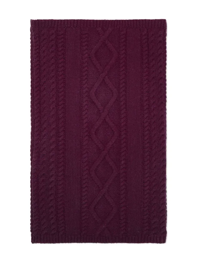 BOMPARD BOMPARD ケーブルニットリブ編みスヌードの商品画像
