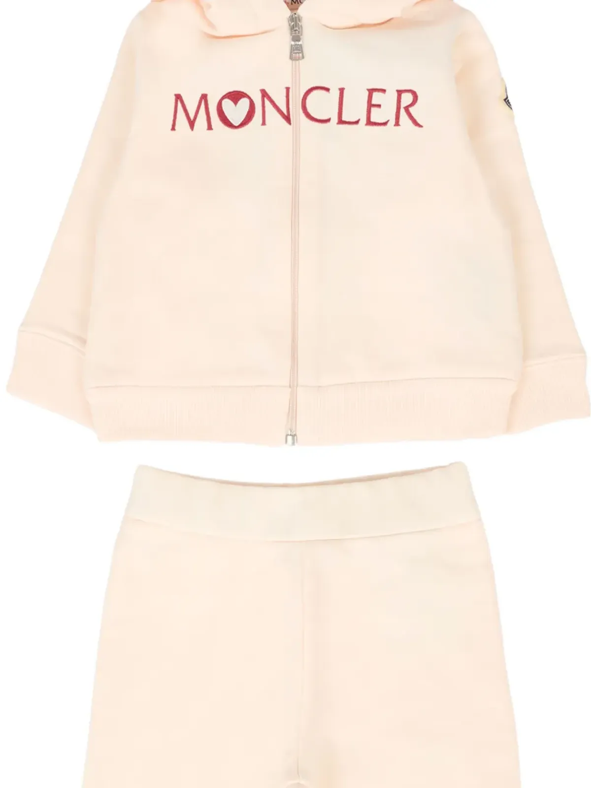 Moncler Enfant ロゴ刺繍入りフード付きトラックスーツセット（セット2点） - ピンク - 画像3