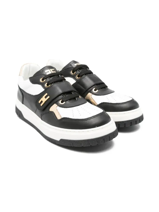 Elisabetta Franchi La Mia Bambina Elisabetta Franchi La Mia Bambina レザー・ストラップ・ロー・トップ・スニーカーの商品画像