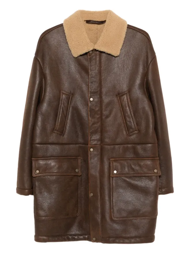 Salvatore Santoro Salvatore Santoro シープスキン・フラップポケット・コートの商品画像