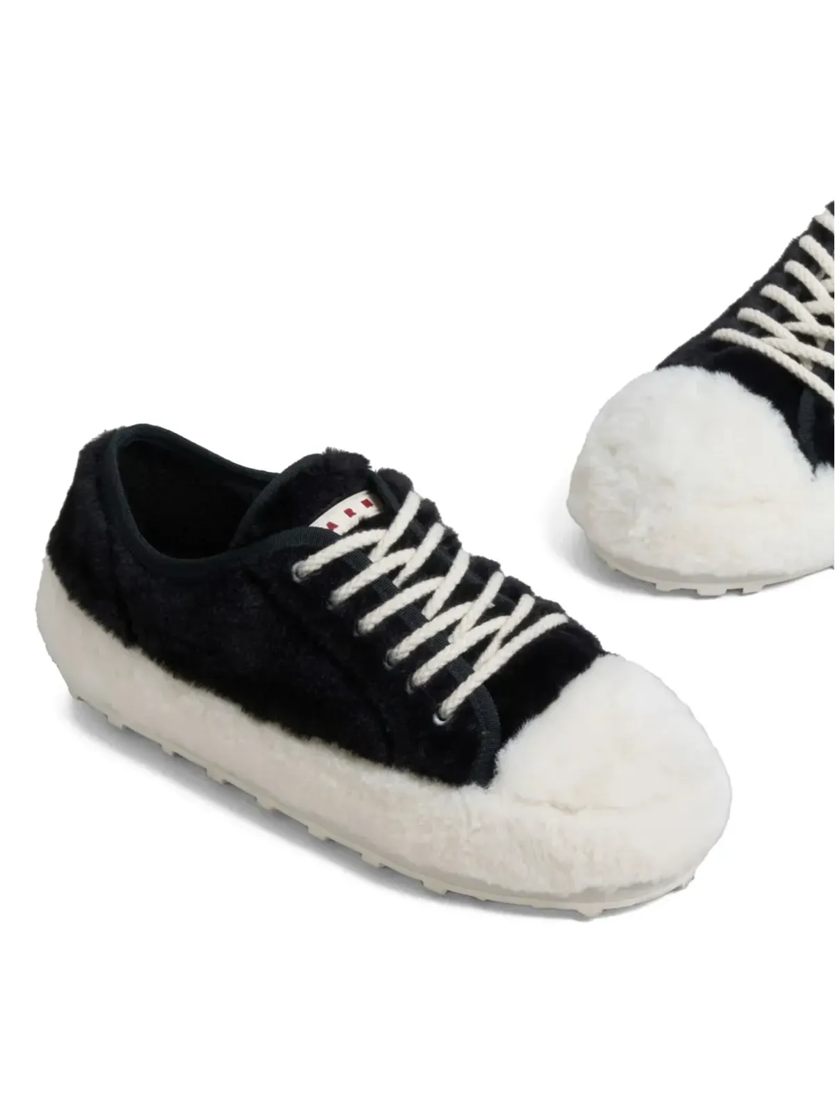 Marni Pre-Owned テディ ローカットスニーカー - ブラック - 画像4