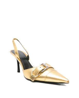 Givenchy Pre-Owned ヴォーユー スリングバックパンプス ゴールド - サムネイル2