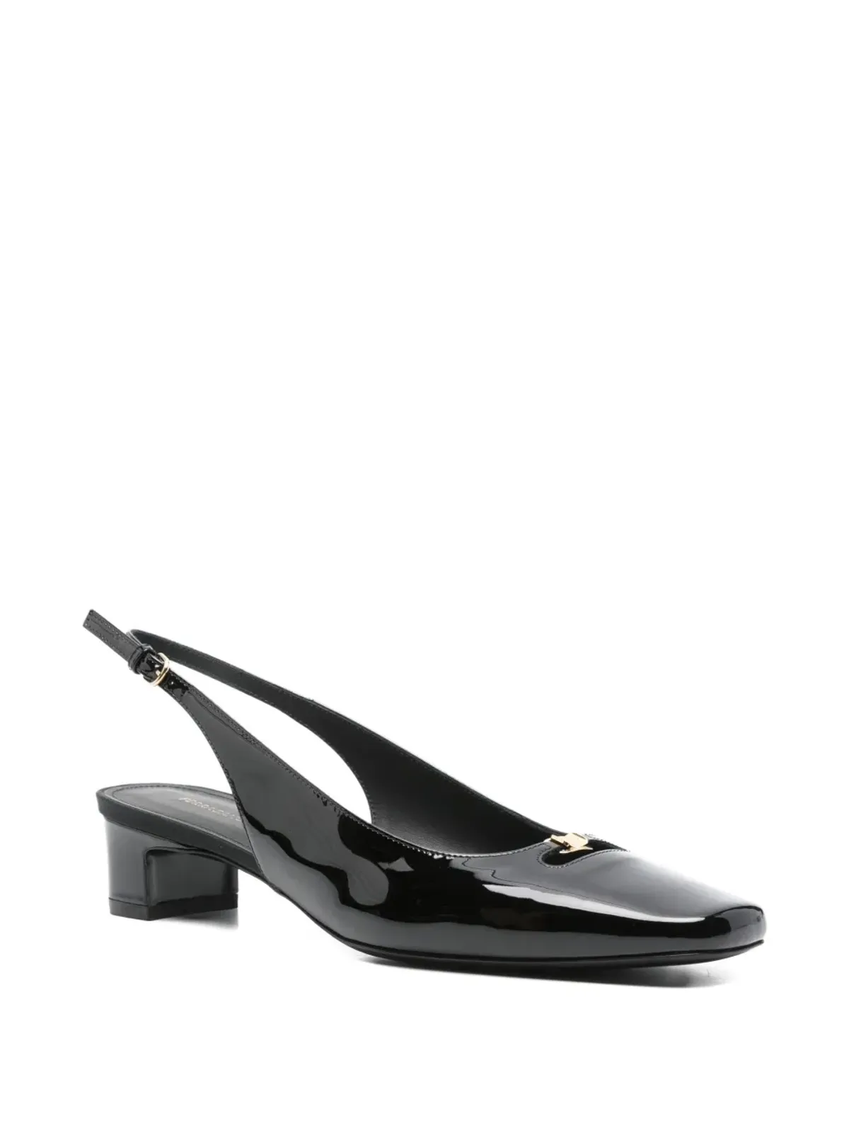 Ferragamo Pre-Owned カットアウト・スリングバックパンプス - ブラック - 画像2