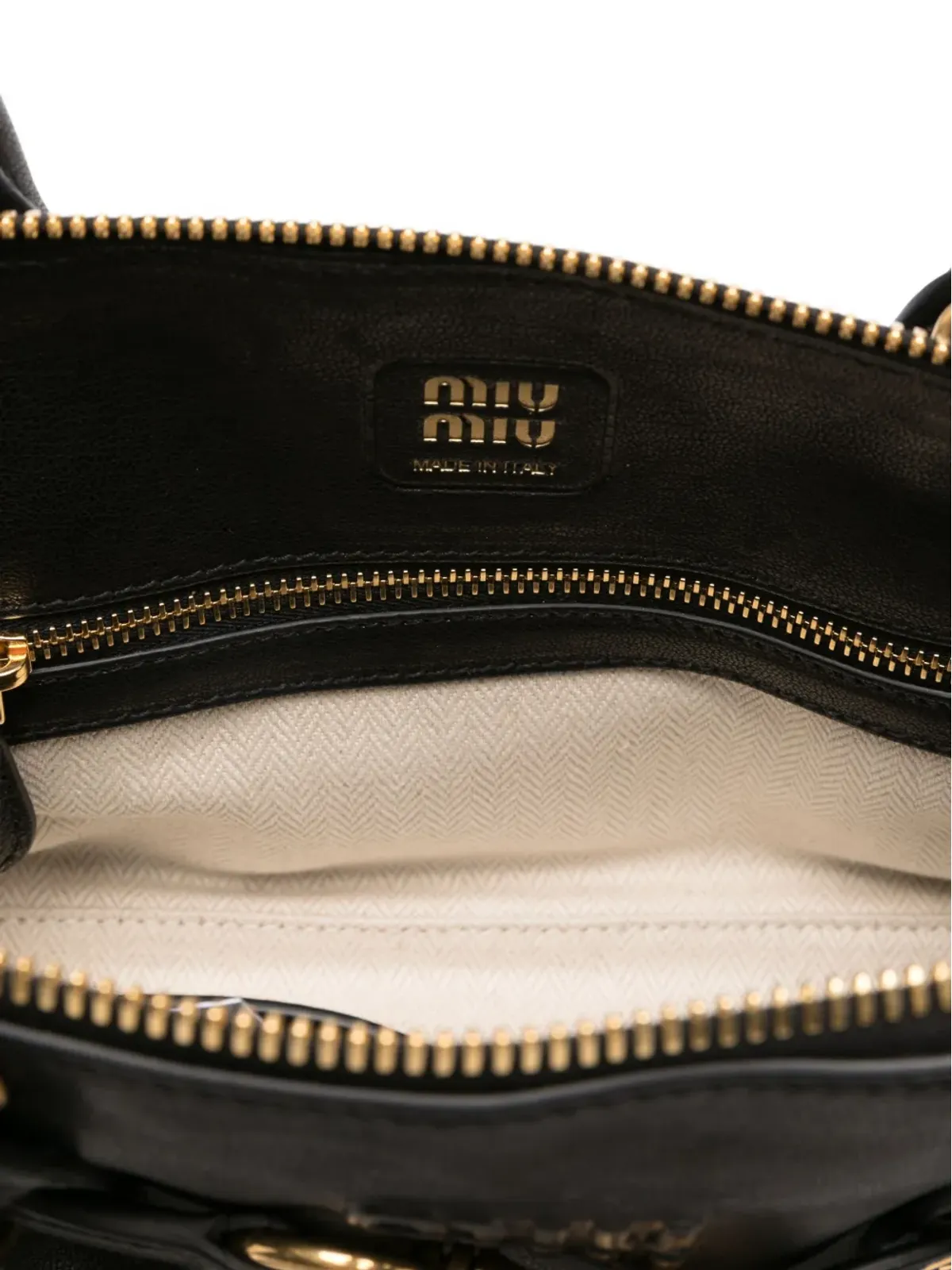 Miu Miu Pre-Owned アヴェンチュール レザー トートバッグ - 画像4