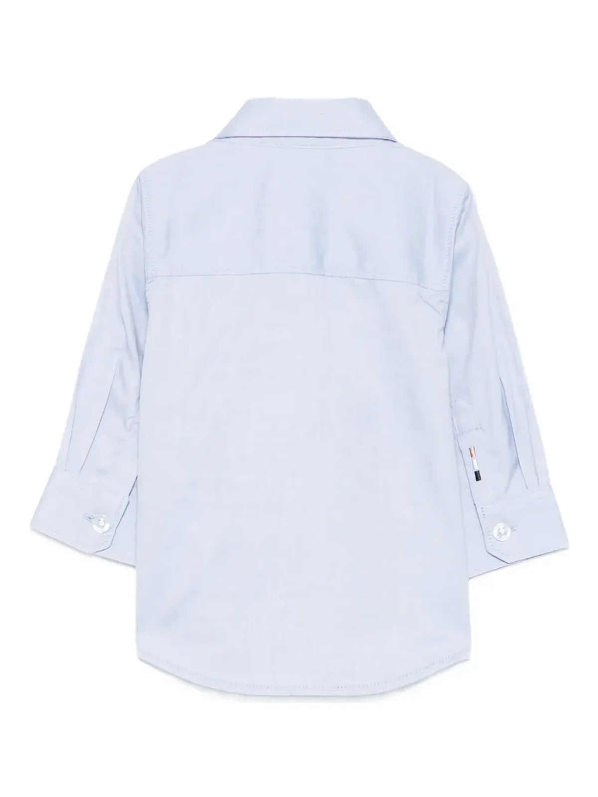 BOSS Kidswear 刺繍ロゴ入りコットンシャツ - ブルー - 画像2