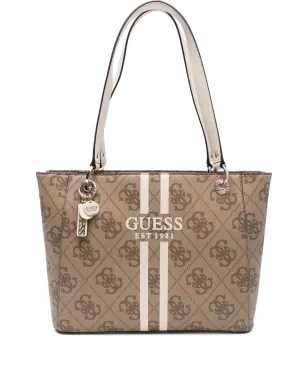 GUESS USA ロゴプレート ストライプ トートバッグ - サムネイル1
