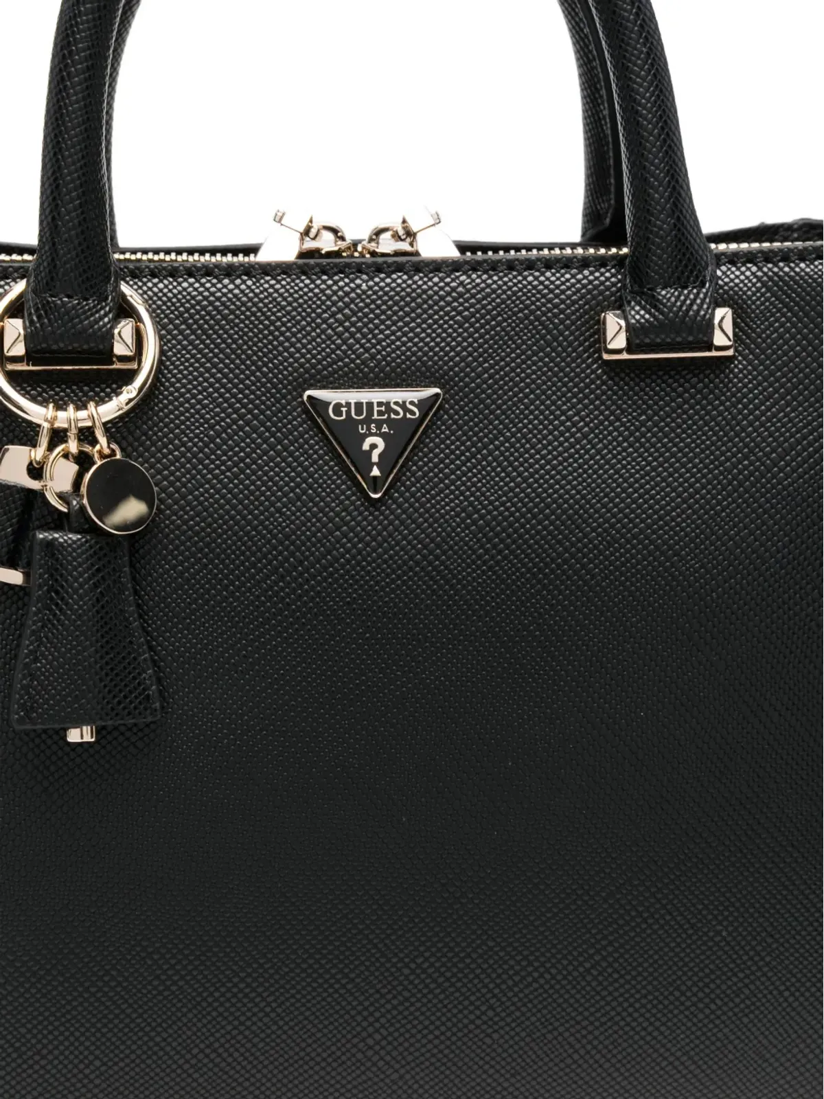 GUESS USA Rosalba Saffiano zip-top tote bag - 画像3