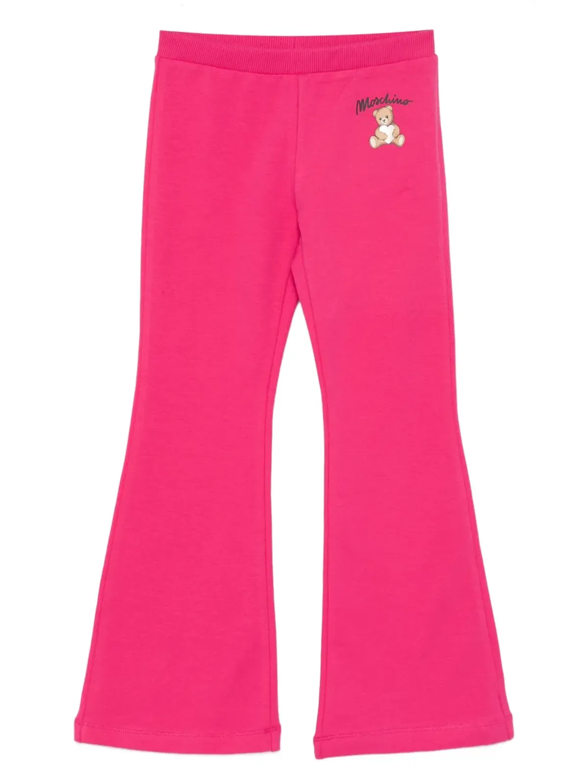 Moschino Kids テディプリント フレアパンツ - 画像1