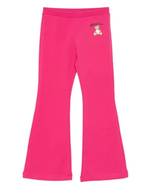 Moschino Kids テディプリント フレアパンツ - サムネイル1