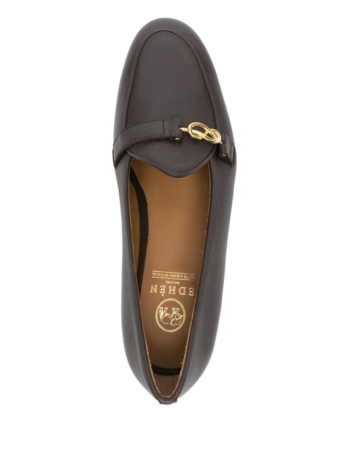 Edhen Milano チェーンリンクレザーローファー - 画像4
