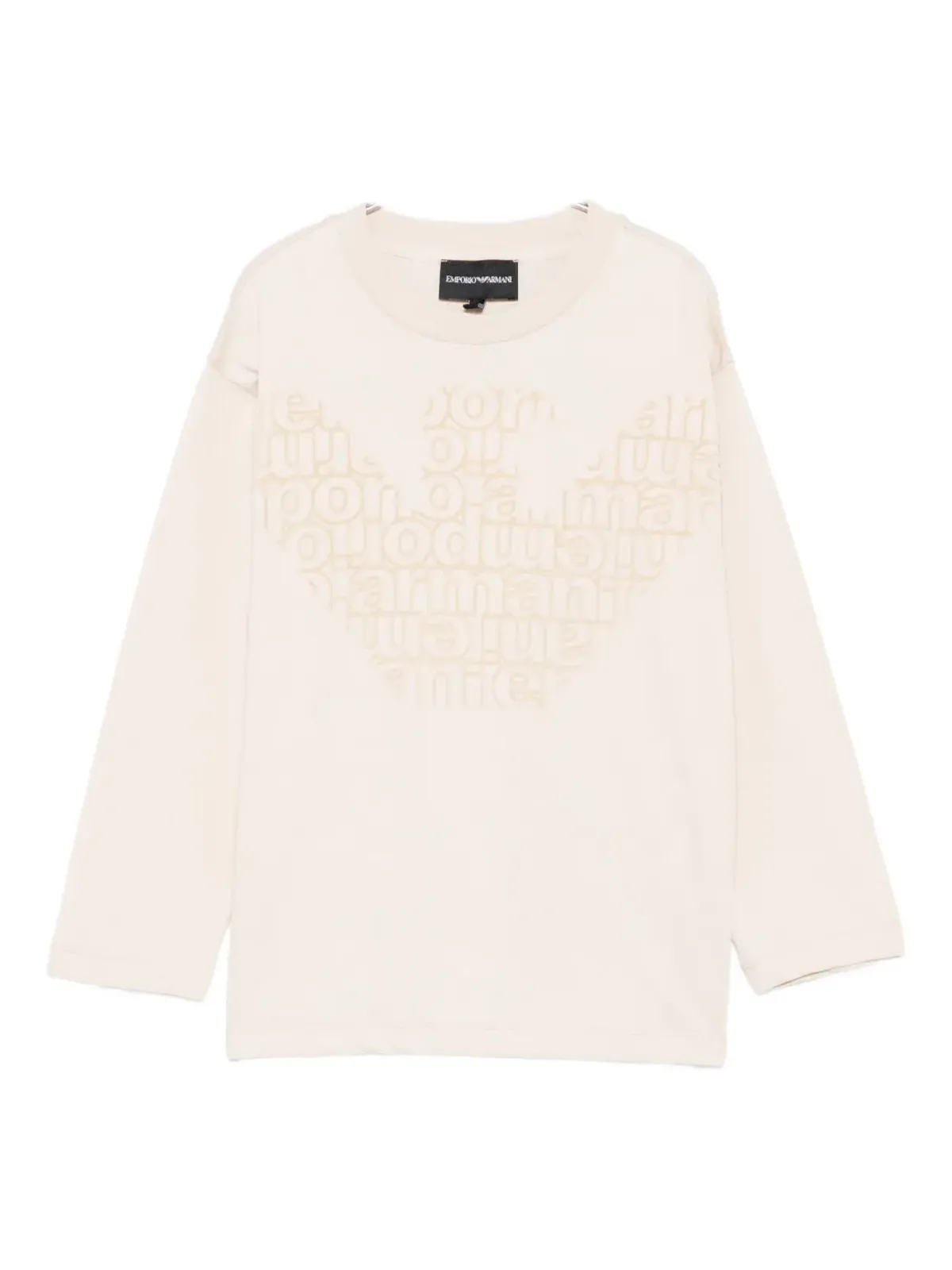 Emporio Armani Kids イーグルロゴ入り長袖Tシャツ - 画像1