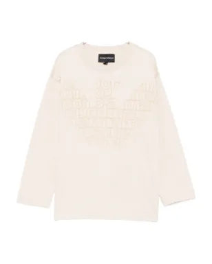 Emporio Armani Kids イーグルロゴ入り長袖Tシャツ - サムネイル1