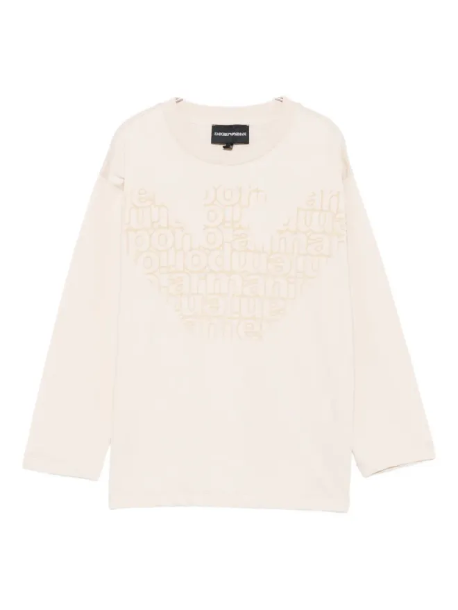 Emporio Armani Kids Emporio Armani Kids イーグルロゴ入り長袖Tシャツの商品画像