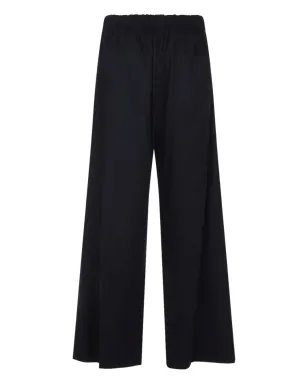 Carven ウール混 エラスティックウェスト ワイドレッグパンツ - ブラック - サムネイル2