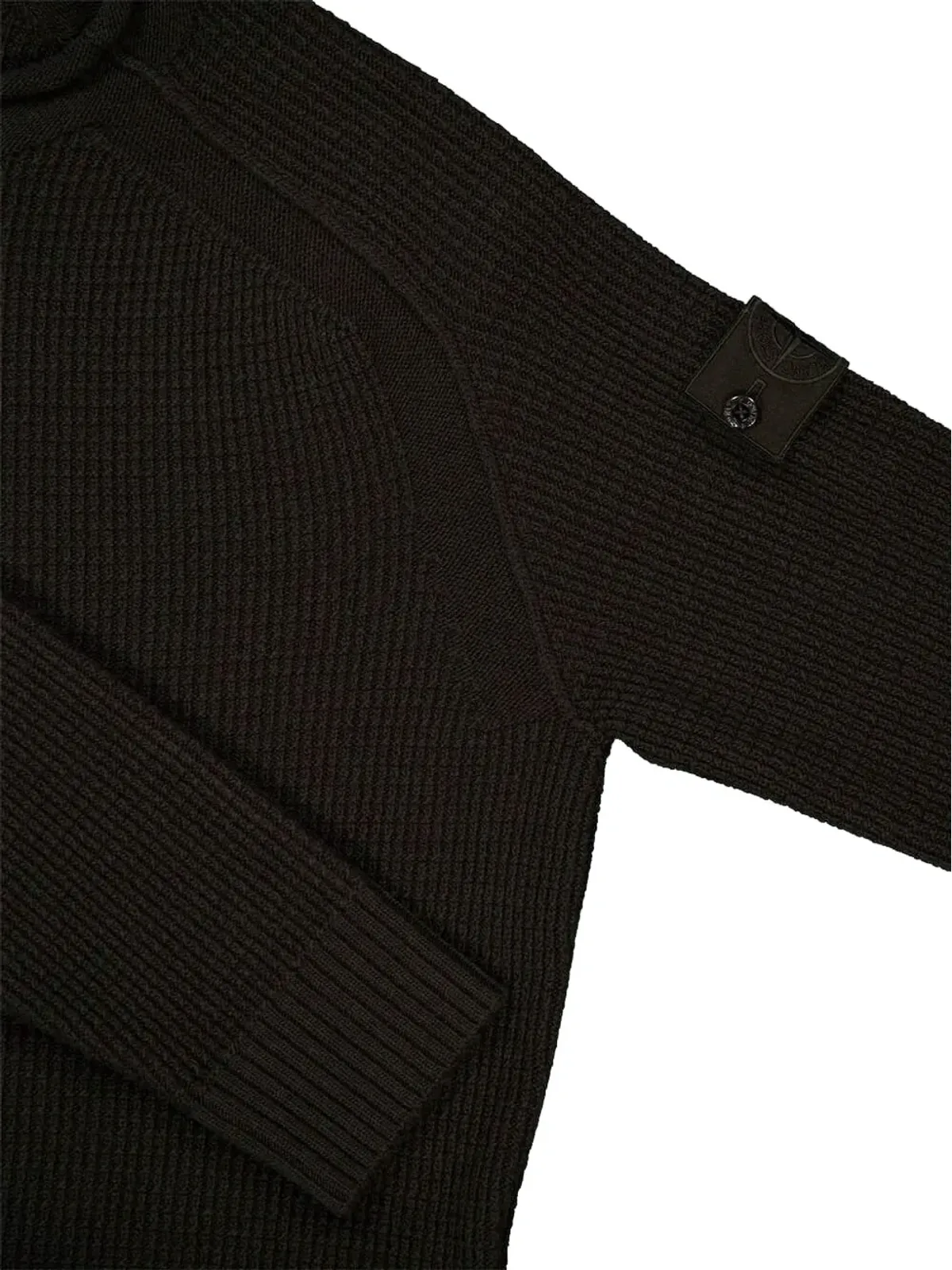 Stone Island ワッフル編み クルーネック セーター - ブラウン - 画像4