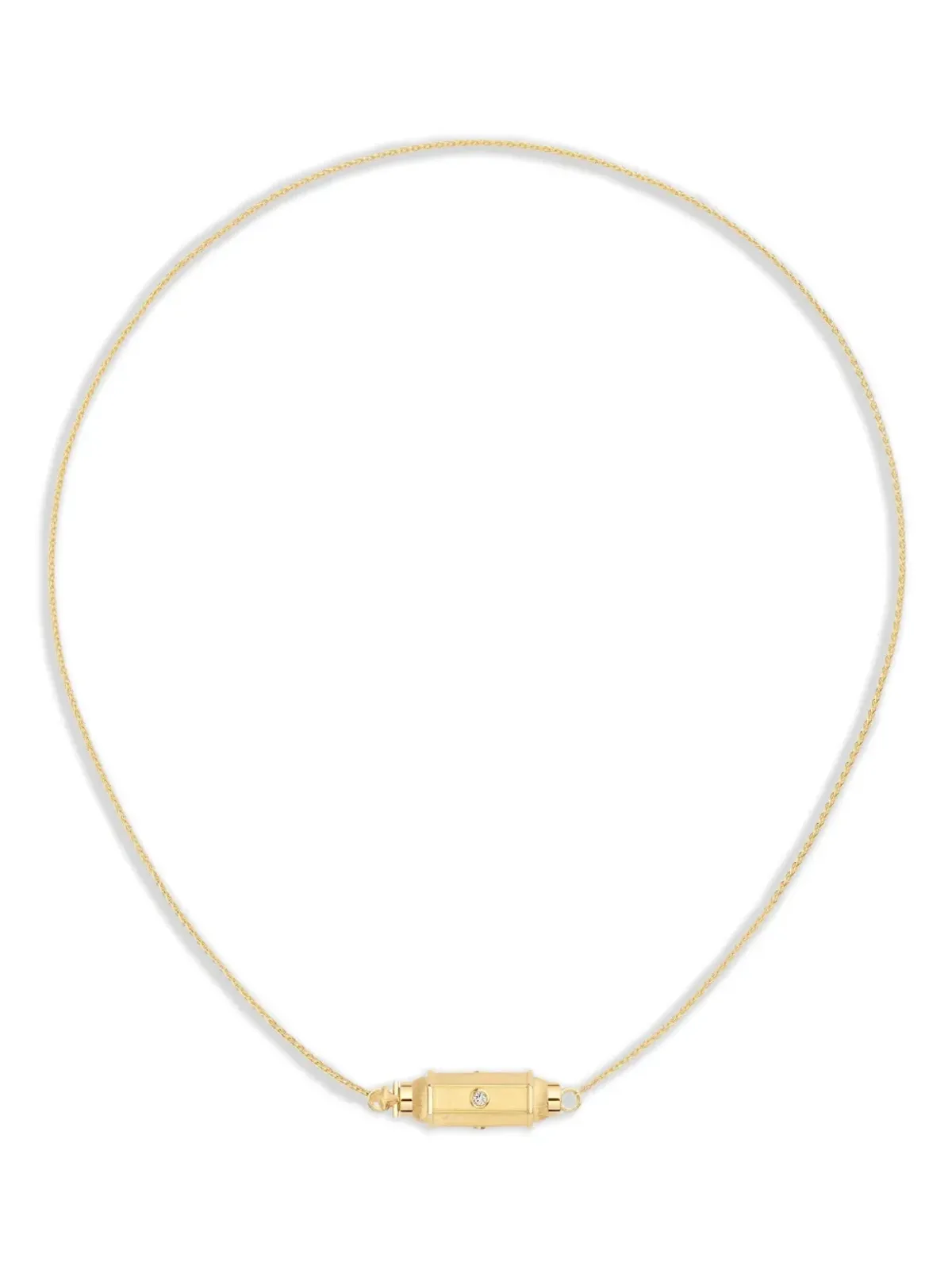 Marie Lichtenberg 18K yellow gold Micro Coco diamond necklace - 画像1