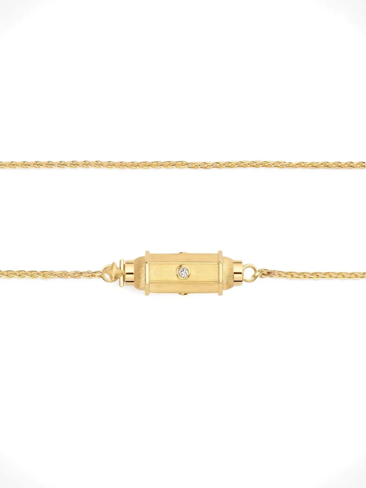 Marie Lichtenberg 18K yellow gold Micro Coco diamond necklace - 画像3