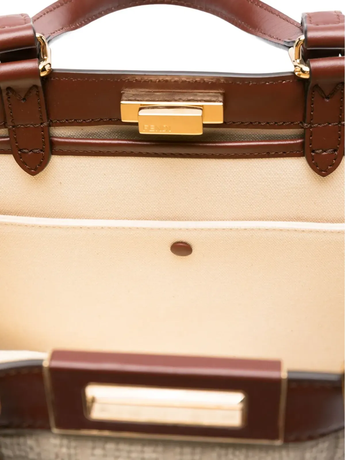 Fendi Pre-Owned ピーコブー ロゴ トートバッグ - 画像4