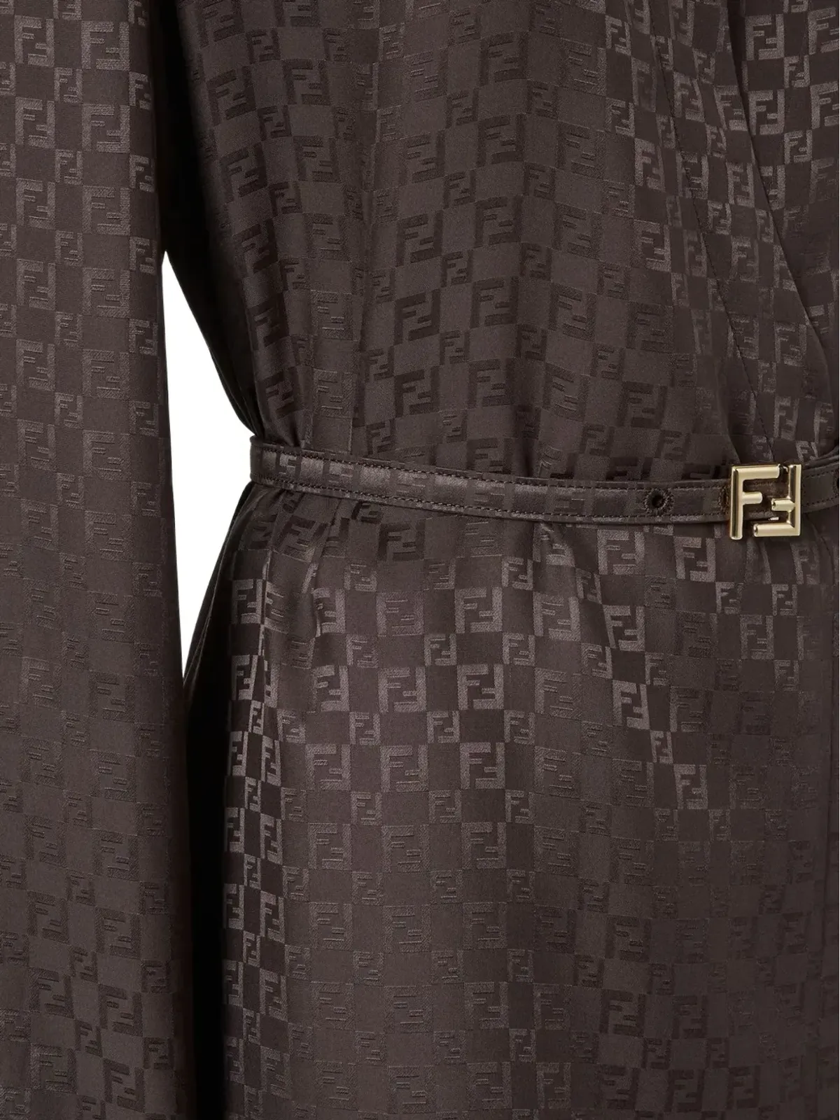 FENDI FFジャカード ベルト付き ドレス - 画像3