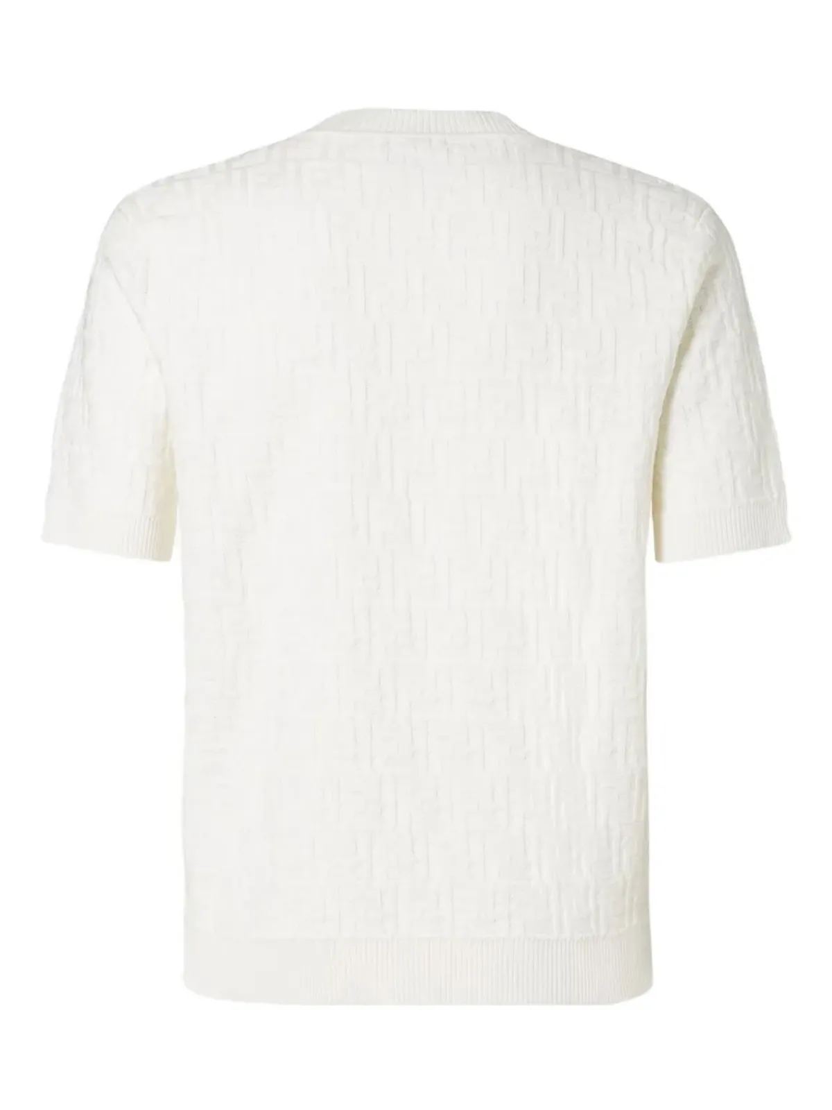 FENDI ff-pattern short-sleeve pullover - White - 画像2