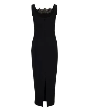 Roland Mouret レース挿入クレープドレス - サムネイル2