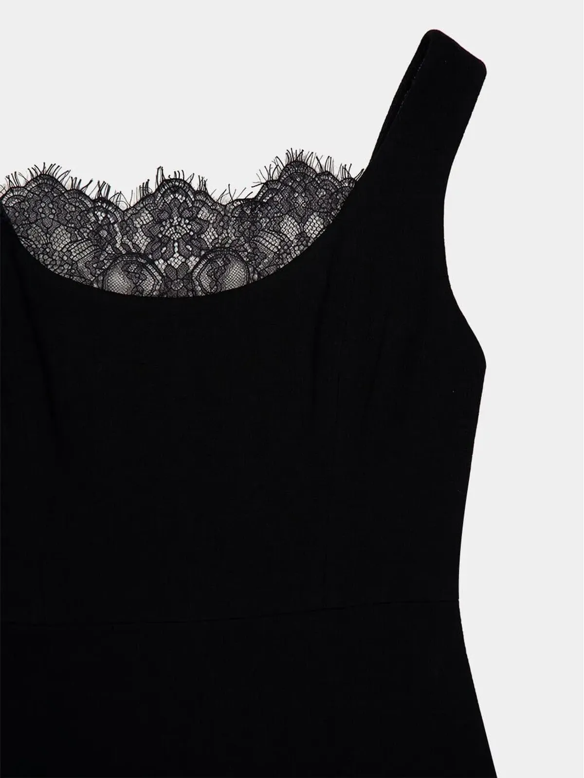 Roland Mouret レース挿入クレープドレス - 画像3