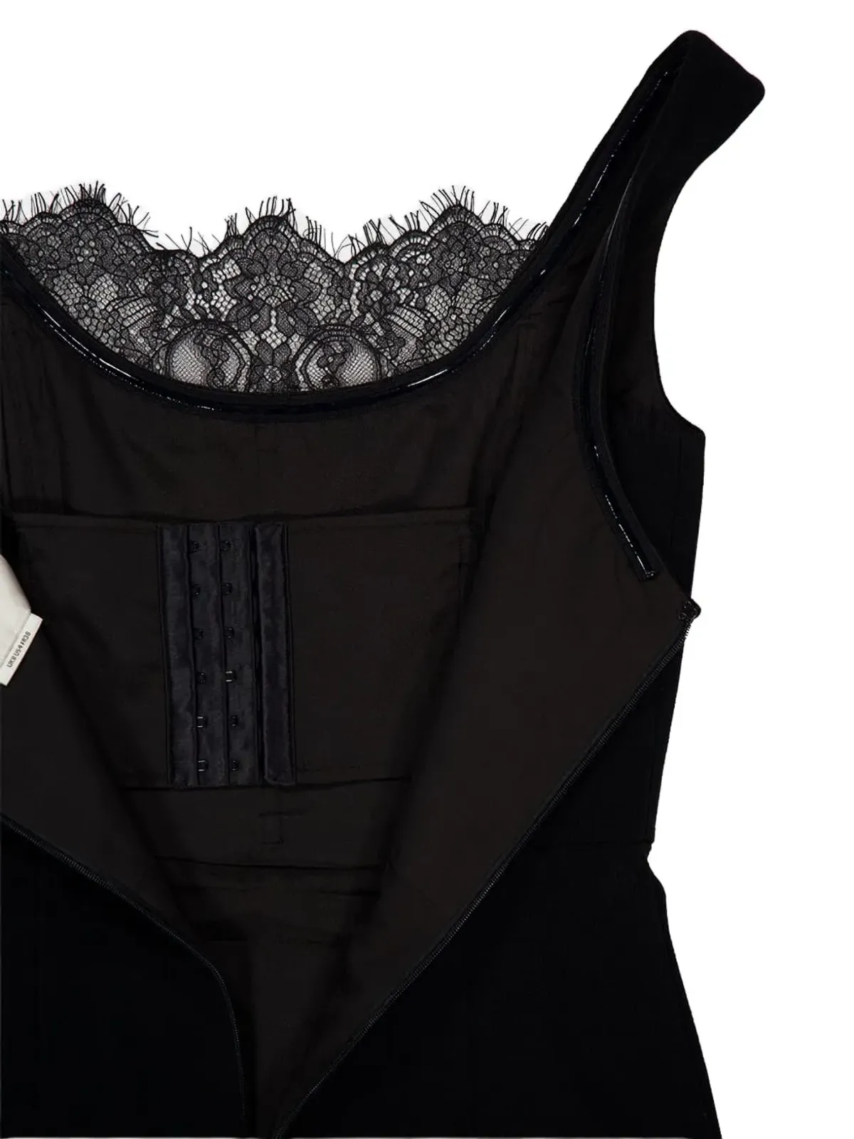 Roland Mouret レース挿入クレープドレス - 画像4