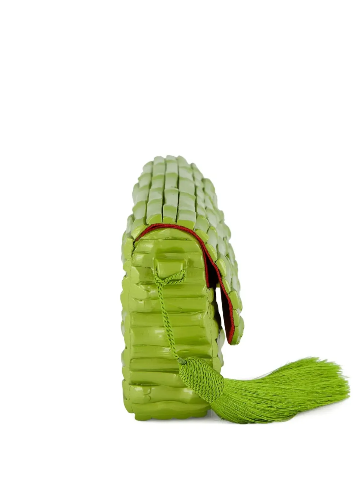 Glorinha Paranaguá 竹製ラッカー仕上げクラッチ - 画像1