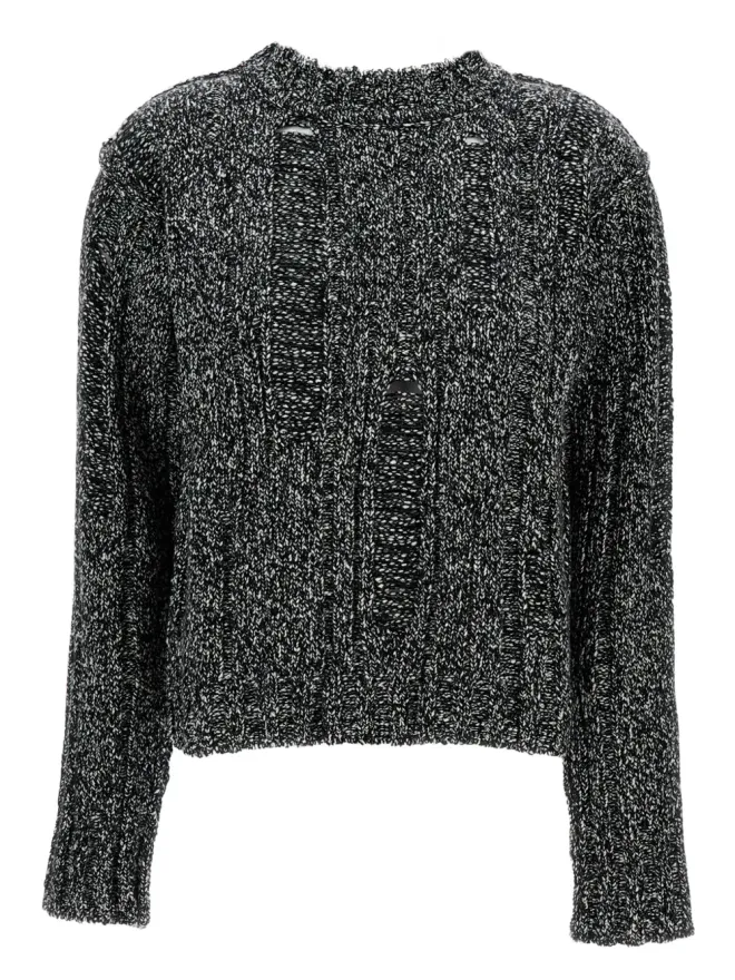 Durazzi Milano Durazzi Milano ダメージ加工ケーブルニットセーターの商品画像