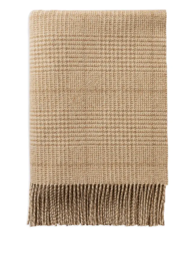 Johnstons of Elgin Johnstons of Elgin チェックツイードのスロー - Neutralsの商品画像
