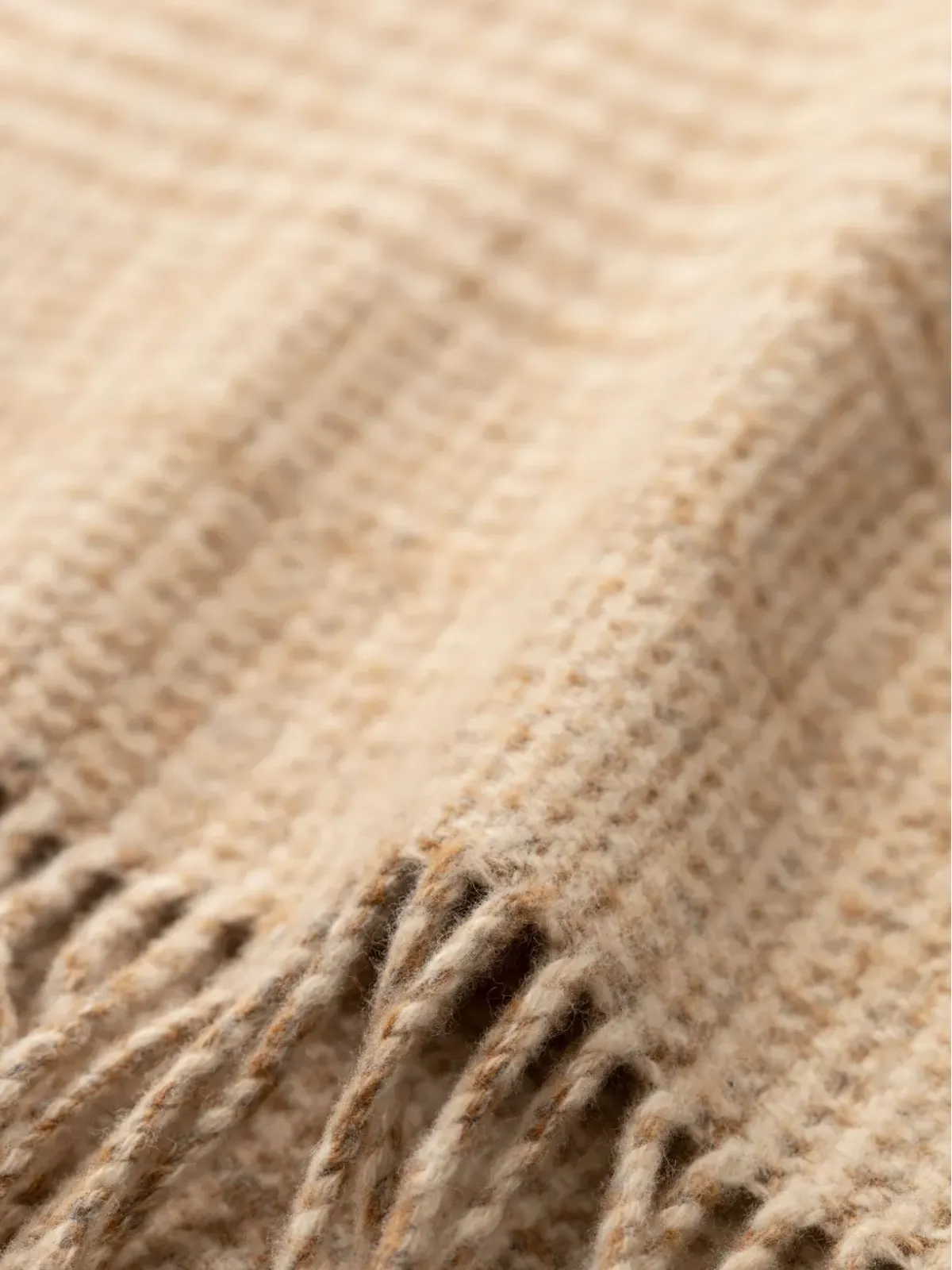 Johnstons of Elgin チェックツイードのスロー - Neutrals - 画像2