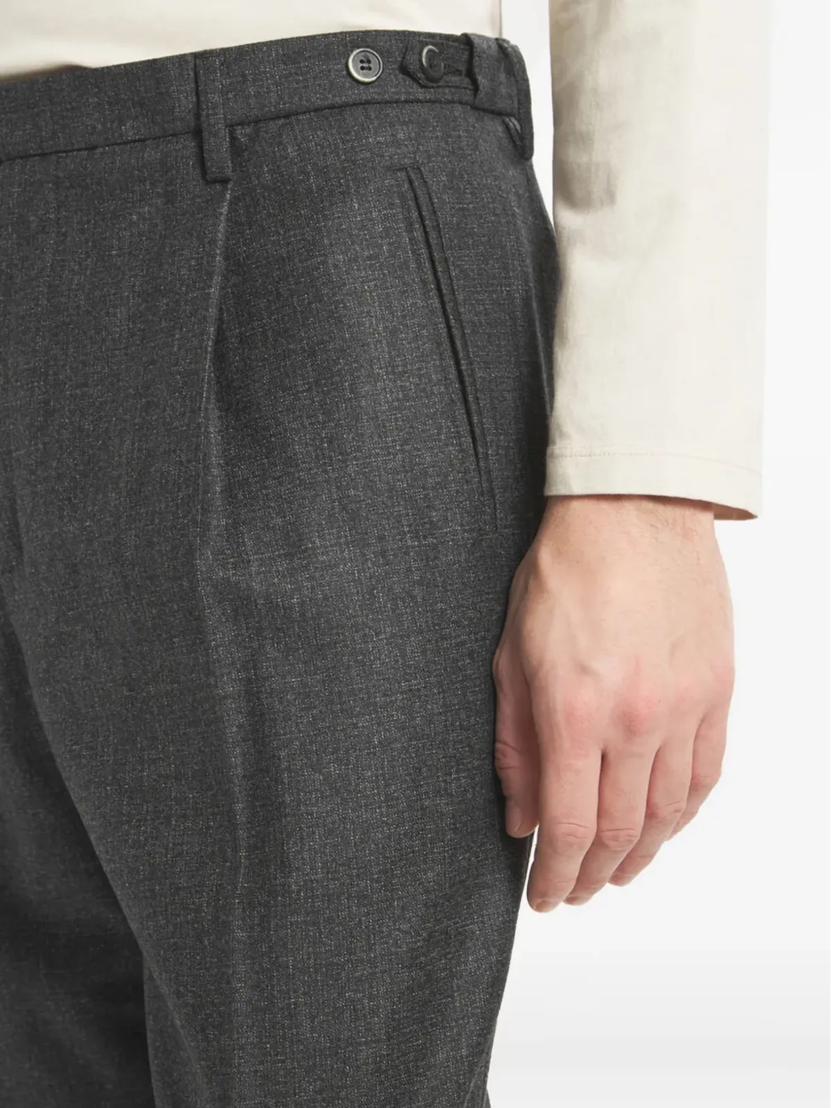 Barena wool tailored trousers - Grey - 画像4