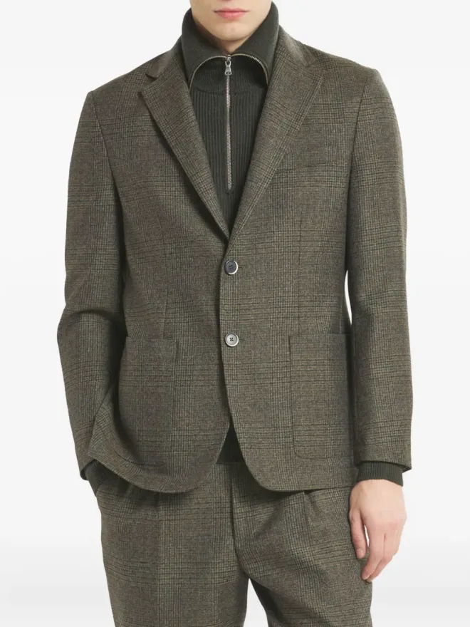Barena Barena チェック柄シングルブレストブレザーの商品画像