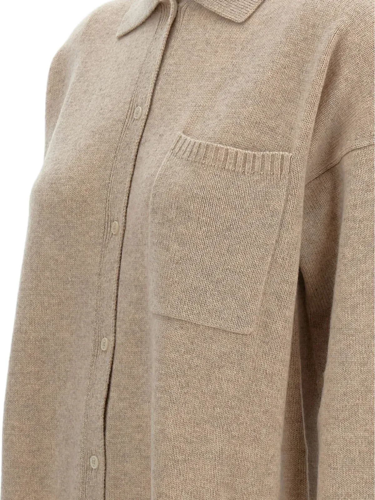 Max Mara ボタン付きカシミヤシャツ - 画像3
