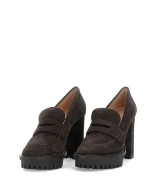 Gianvito Rossi ローファー風プラットフォームヒールパンプス - ブラウン - サムネイル3